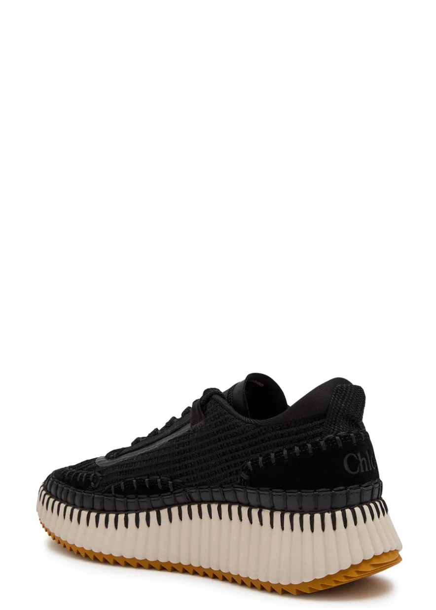 Nama panelled recycled mesh sneakers