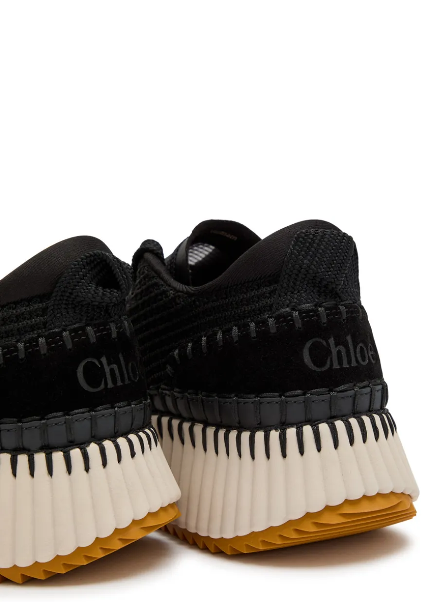 Nama panelled recycled mesh sneakers