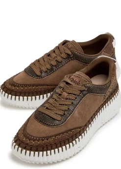 Nama panelled suede sneakers