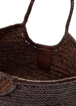 Nantucket Big woven leather tote bag