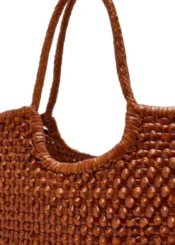 Nantucket Cactus woven leather tote bag