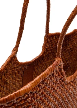 Nantucket Cactus woven leather tote bag