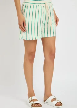 Naram striped terry shorts