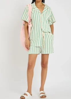 Naram striped terry shorts
