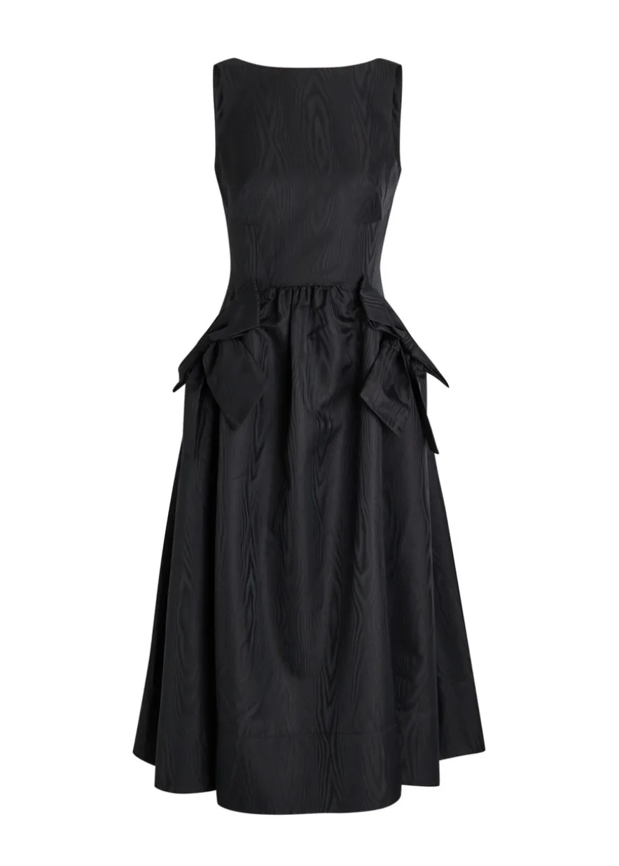Narcissa jacquard taffeta midi dress