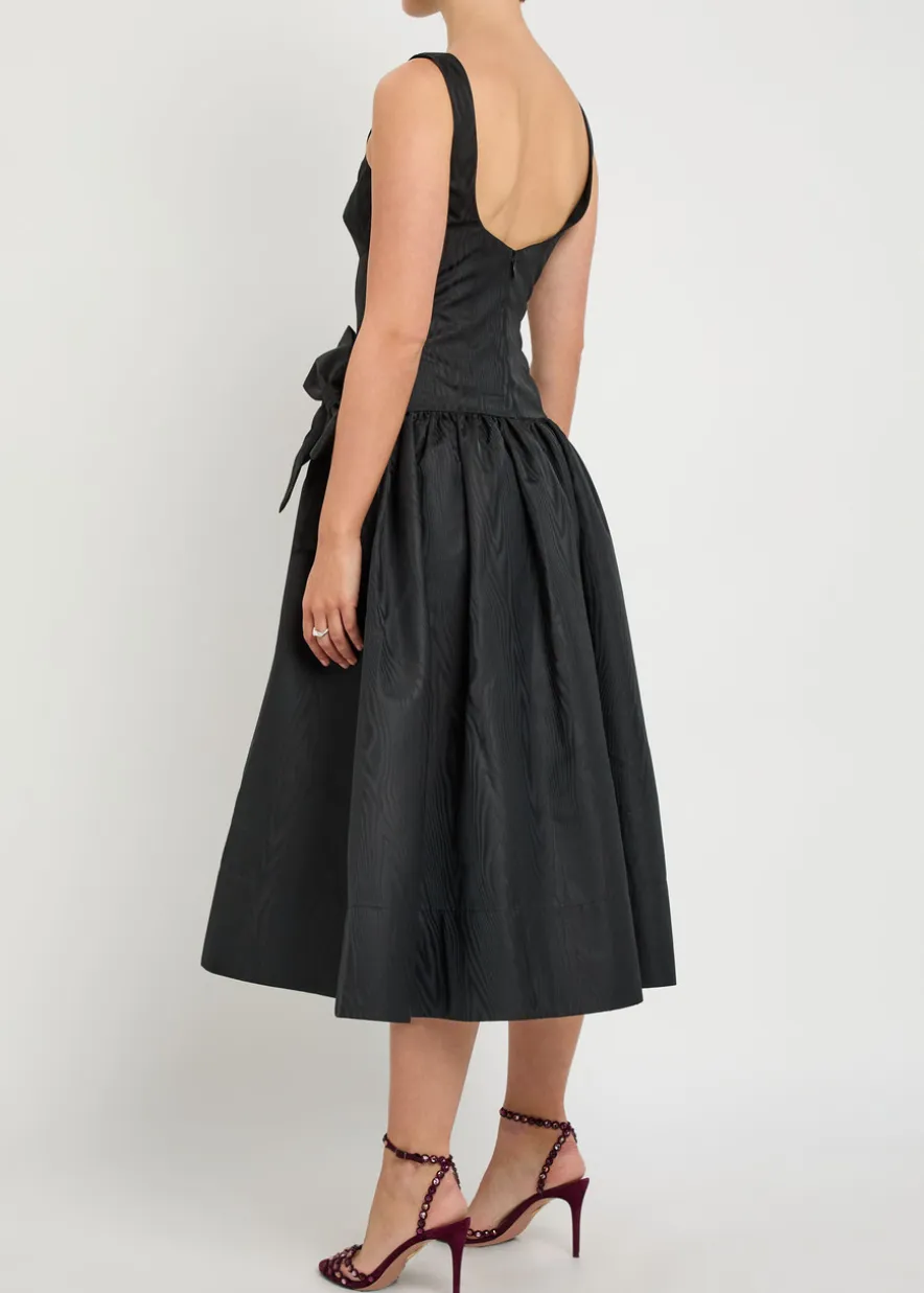 Narcissa jacquard taffeta midi dress