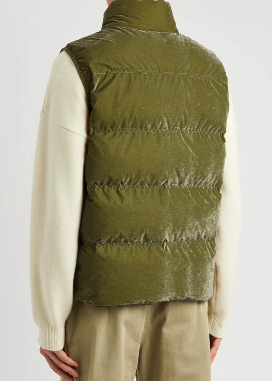 Natadola quilted flocked gilet
