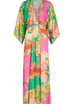 Natalie printed woven midi dress