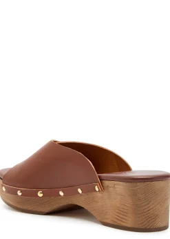 Natali Sabot leather flatform sandals