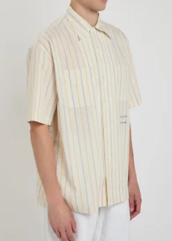Nathaniel striped woven shirt
