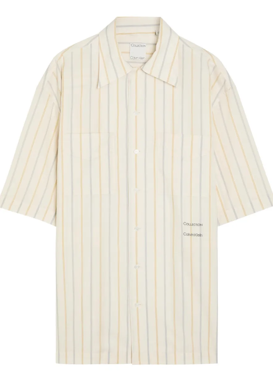 Nathaniel striped woven shirt