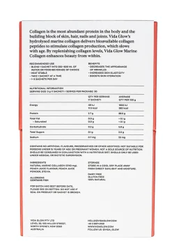 Natural Marine Collagen Sachets Peach