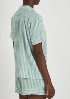 Nautico Shortie woven pyjama set