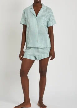 Nautico Shortie woven pyjama set