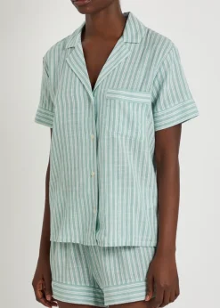 Nautico Shortie woven pyjama set