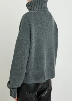 N°434 Crop Xtra roll-neck cashmere jumper