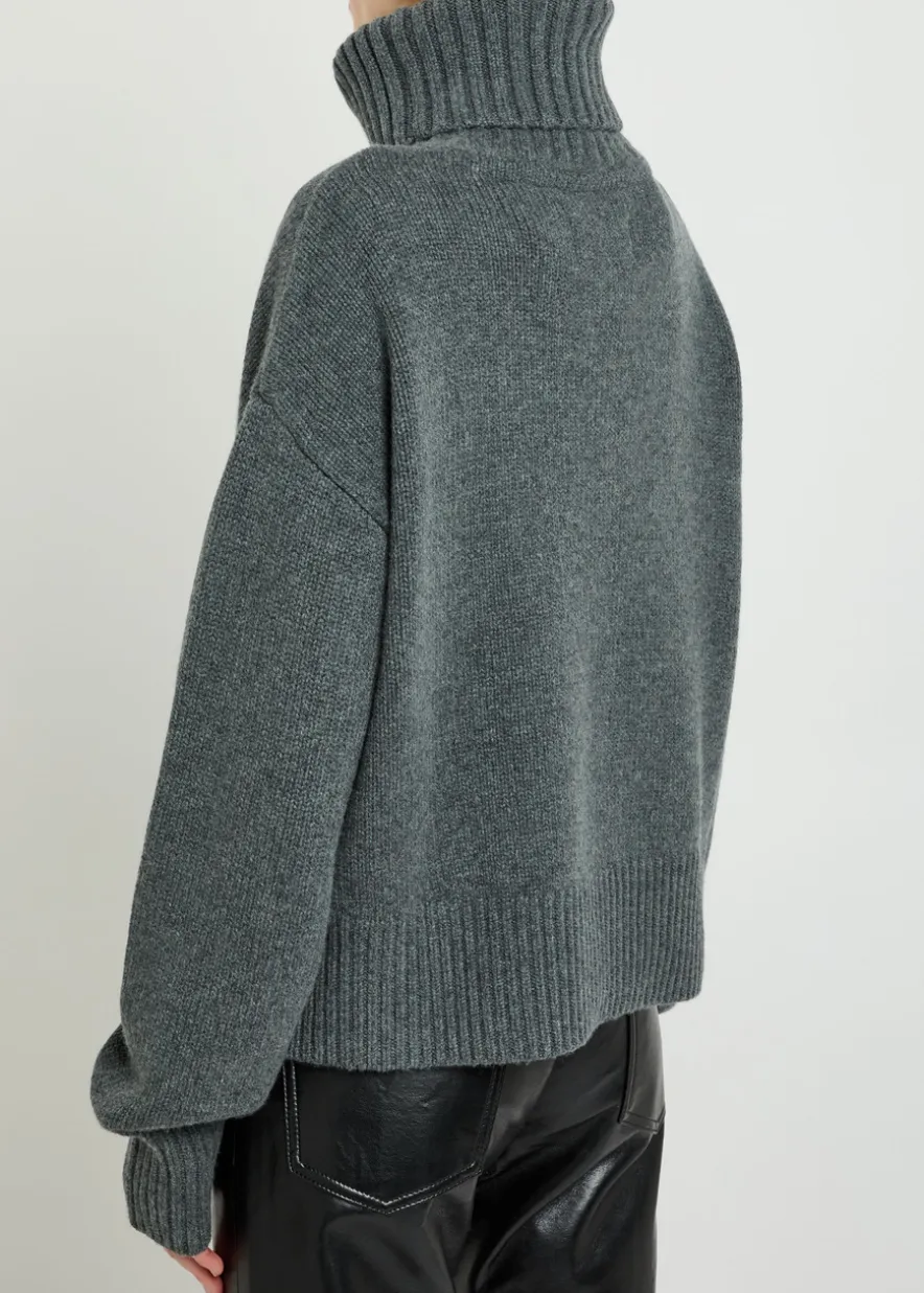 N°434 Crop Xtra roll-neck cashmere jumper