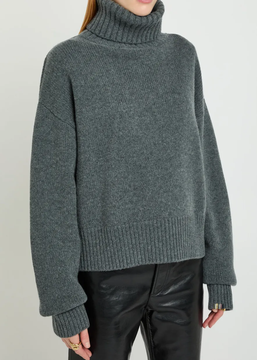 N°434 Crop Xtra roll-neck cashmere jumper
