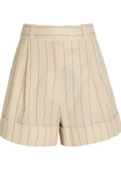 Neila pinstriped woven shorts