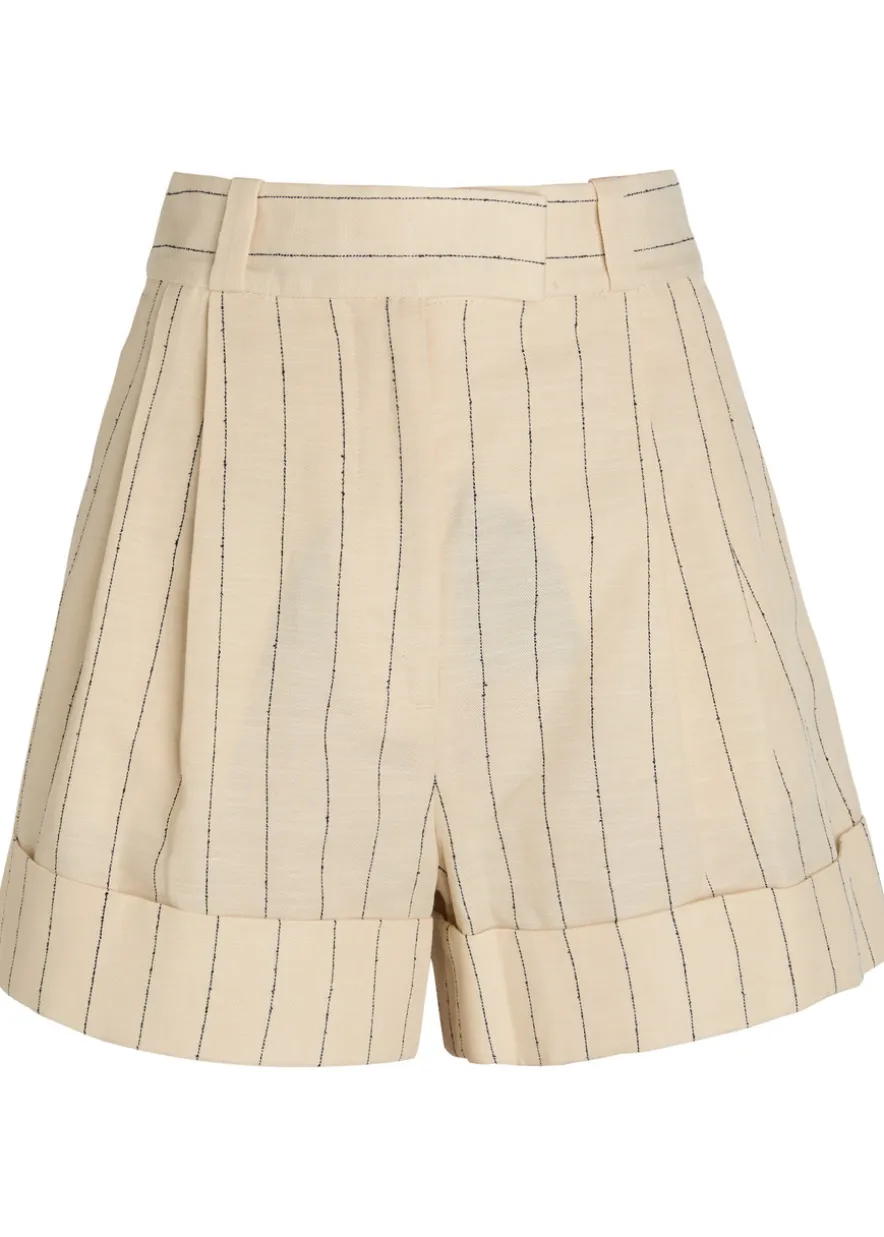 Neila pinstriped woven shorts