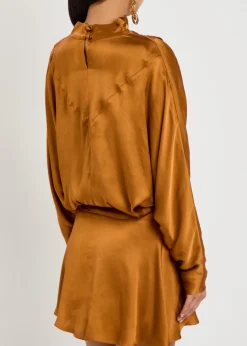 Neline draped satin top