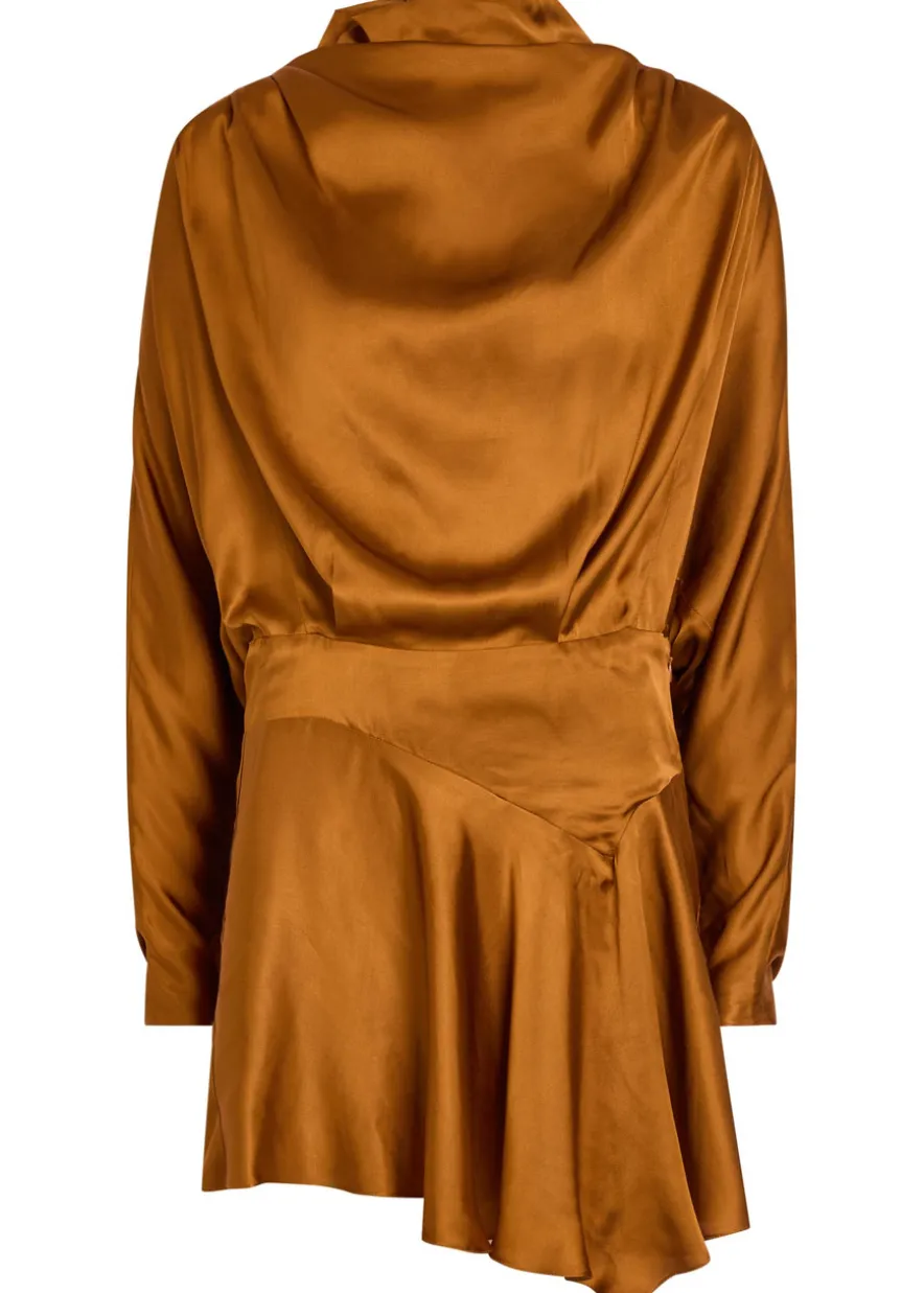 Neline draped satin top