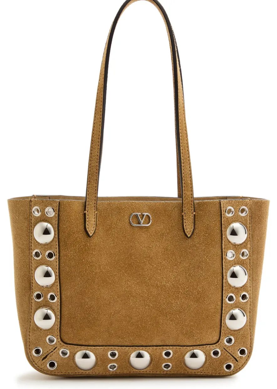 Nellcôte mini studded suede tote