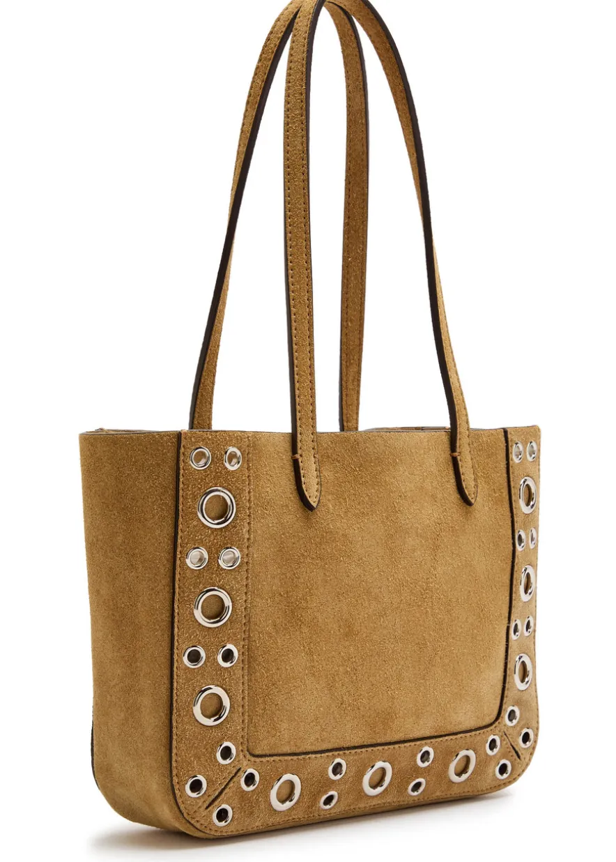 Nellcôte mini studded suede tote