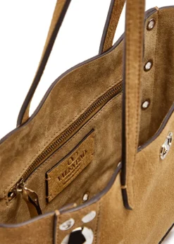 Nellcôte mini studded suede tote