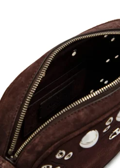 Nellcôte studded suede cross-body bag