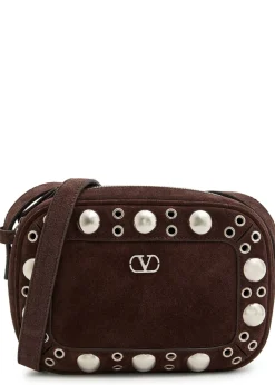 Nellcôte studded suede cross-body bag