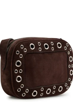 Nellcôte studded suede cross-body bag