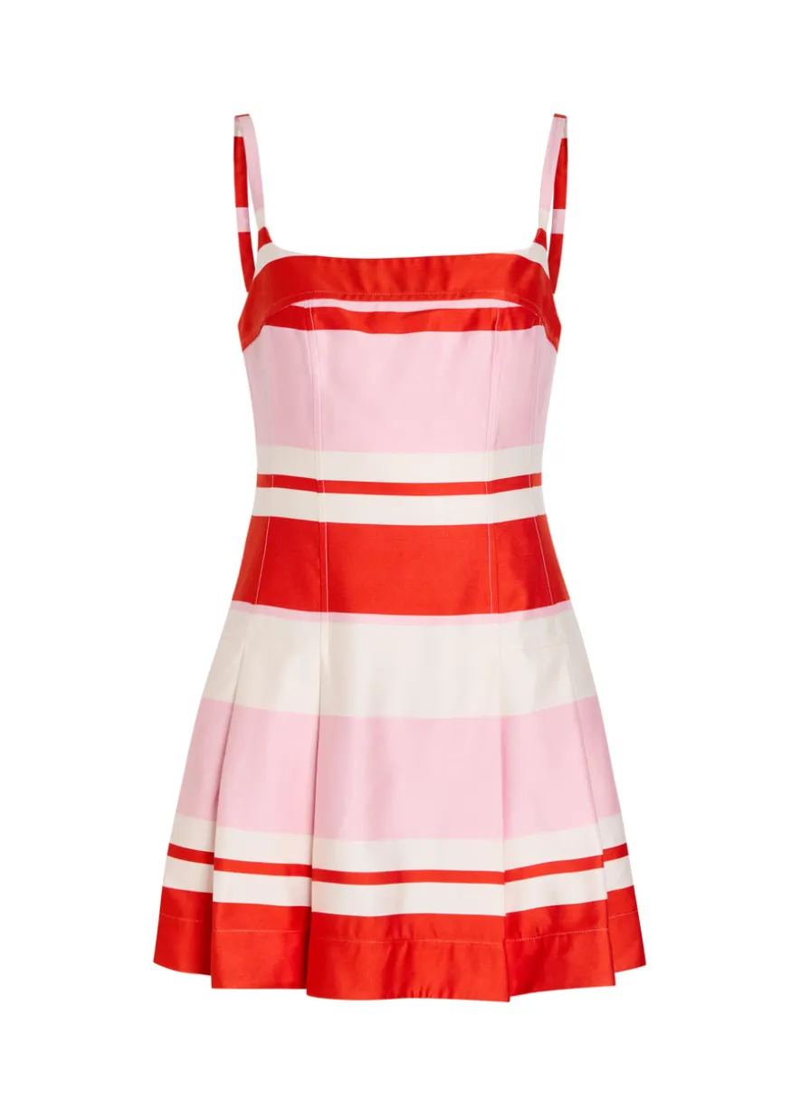 Nelly striped woven mini dress