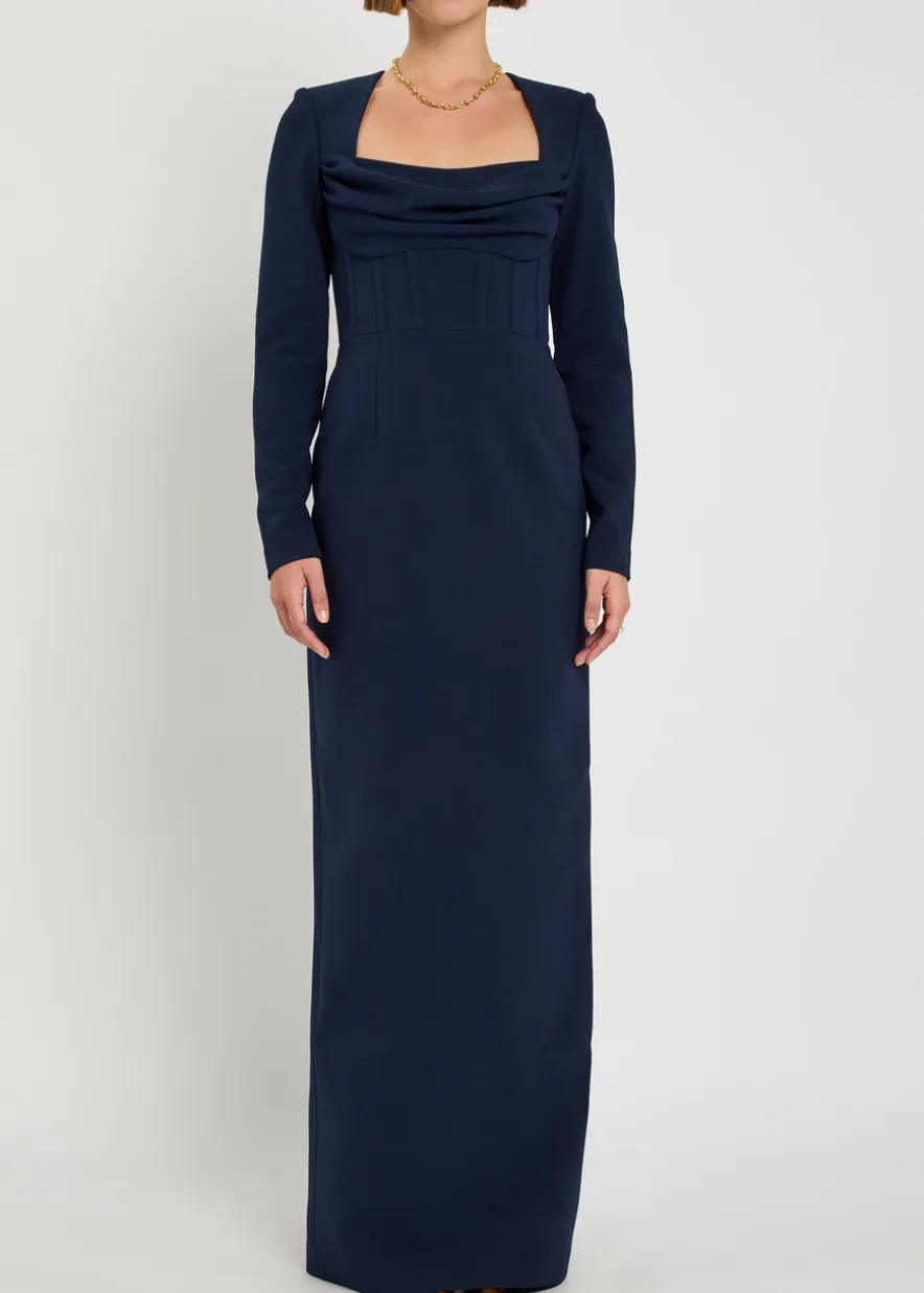 Nemy crepe maxi dress