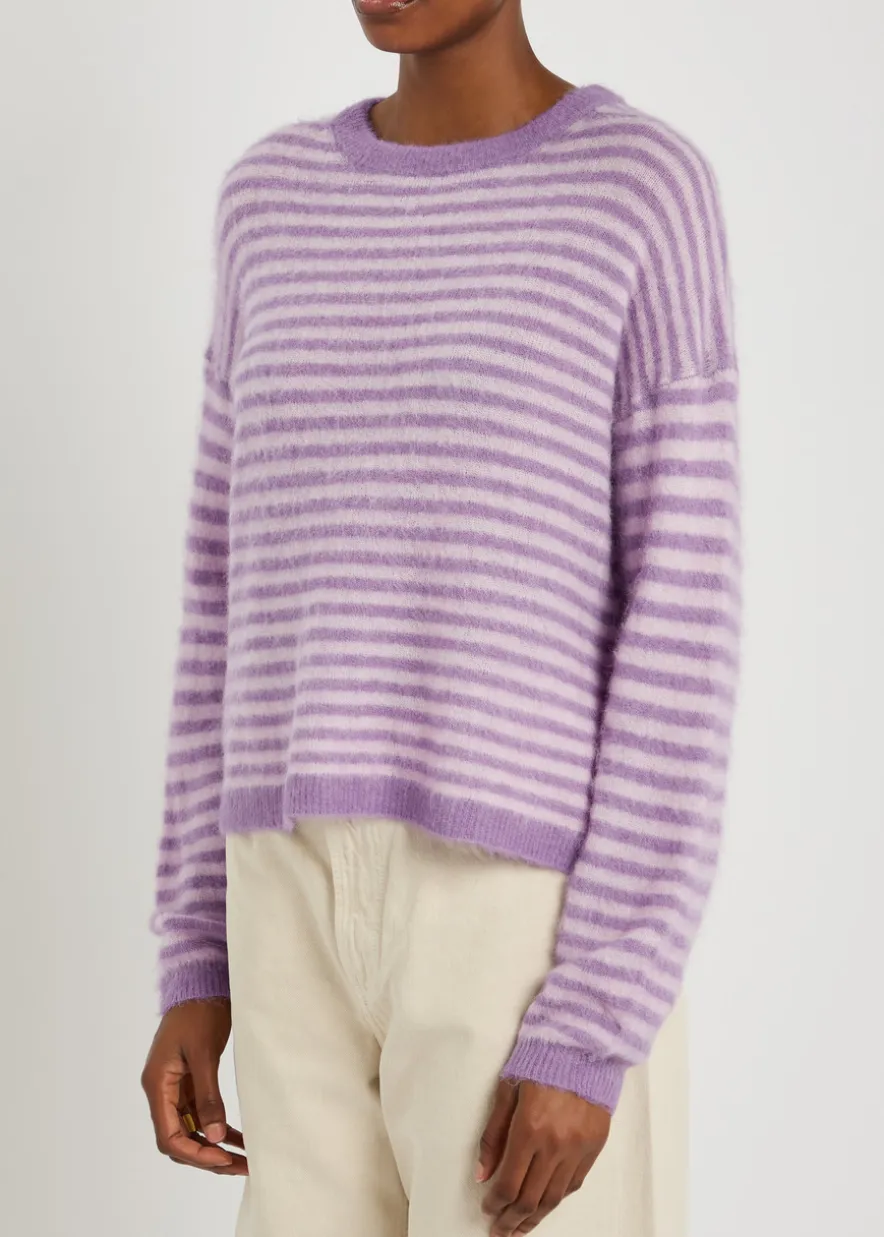 Nenybay striped brushed-knit jumper