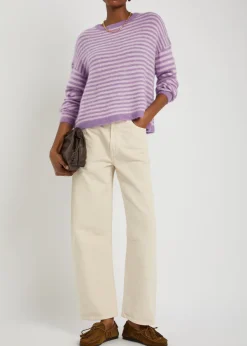 Nenybay striped brushed-knit jumper