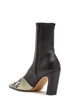 Nevada 85 python-effect leather ankle boots