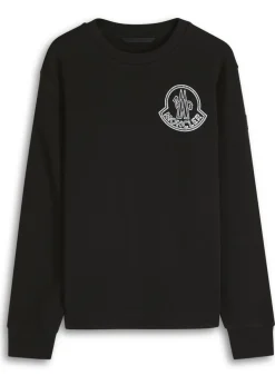 New Badge logo-print cotton sweatshirt