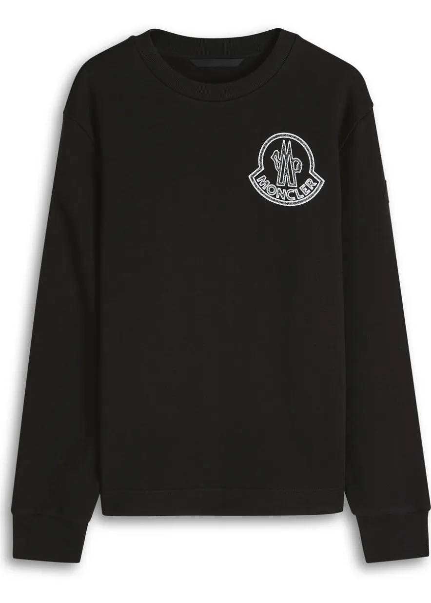 New Badge logo-print cotton sweatshirt