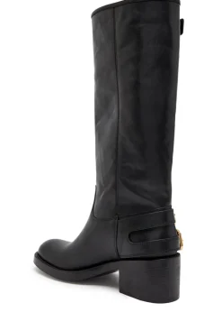 New Bikers 70 leather knee-high boots