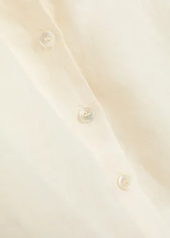 New Jinny cropped linen top