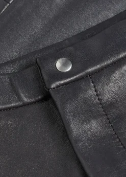 Newton slim leg leather trousers