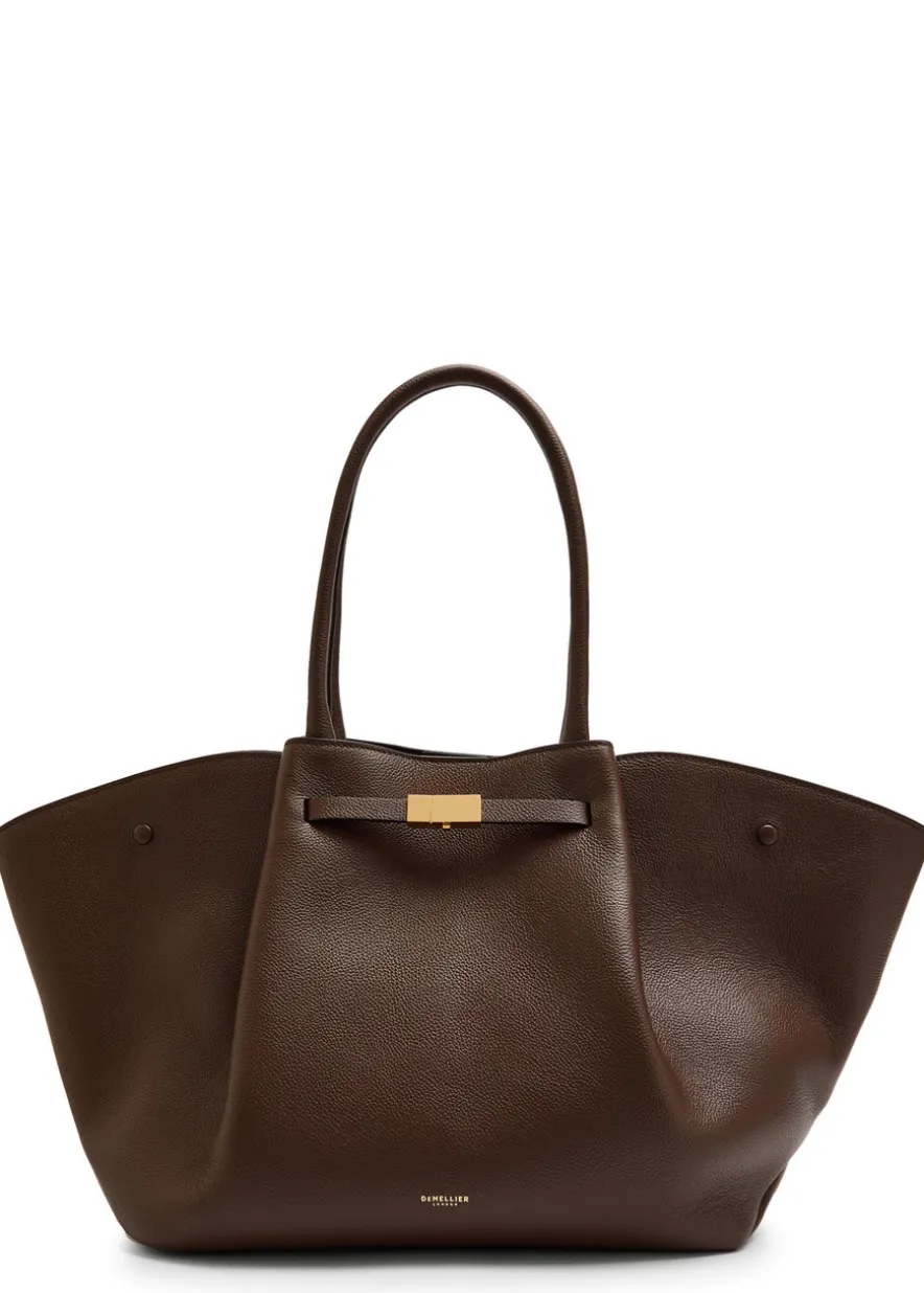New York grained leather tote