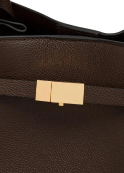 New York grained leather tote