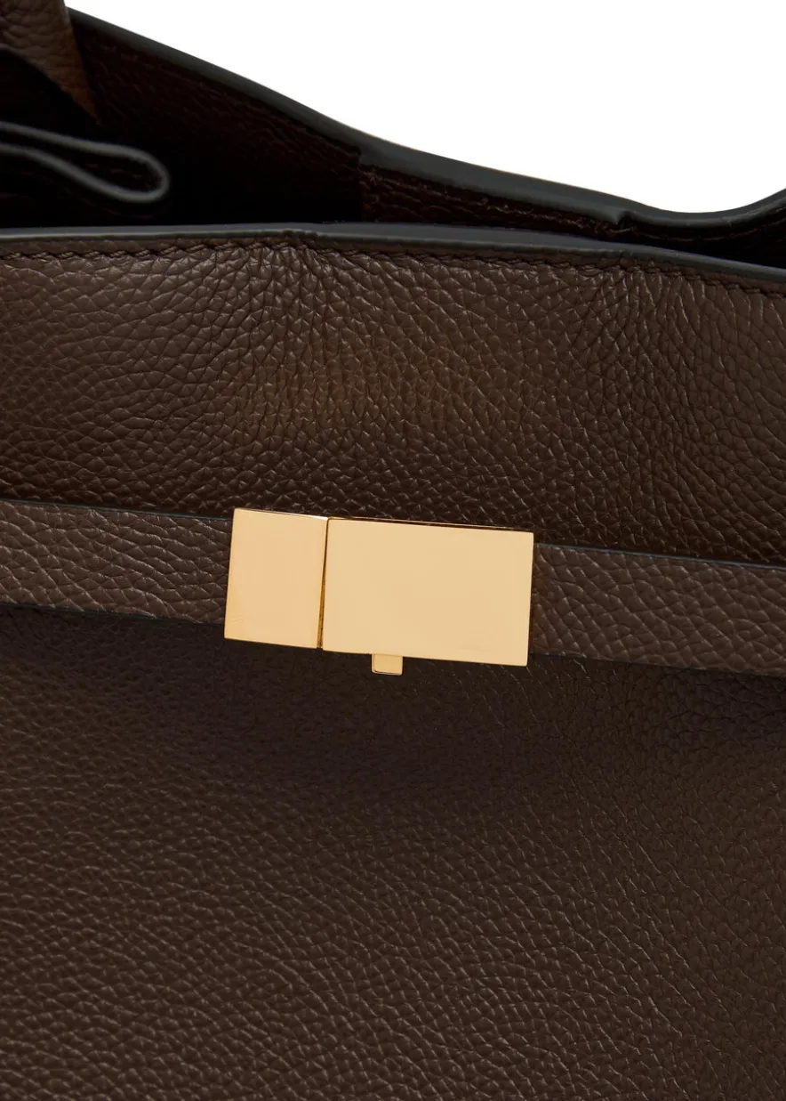 New York grained leather tote