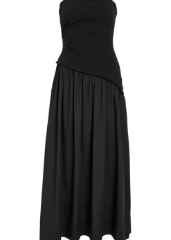 Nia strapless stretch-cotton midi dress
