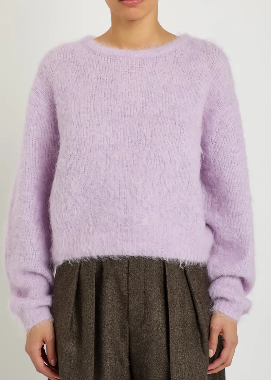 Niby brushed alpaca-blend jumper
