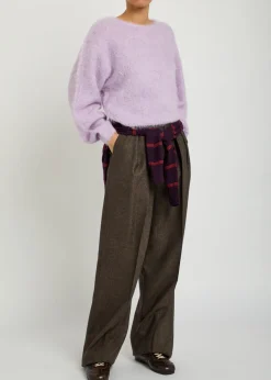 Niby brushed alpaca-blend jumper