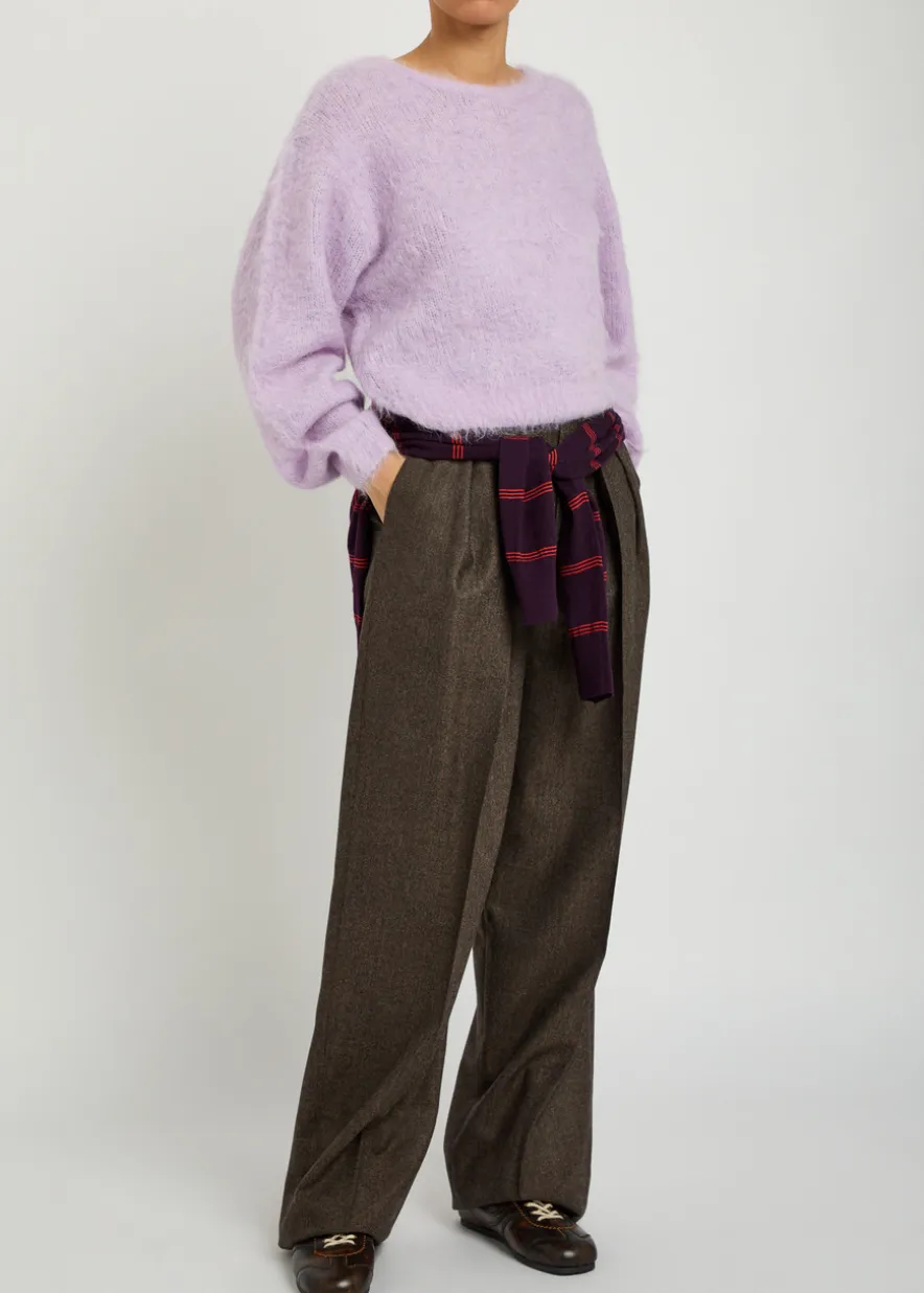 Niby brushed alpaca-blend jumper