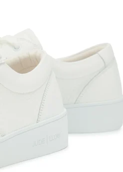 Nico panelled grained leather sneakers